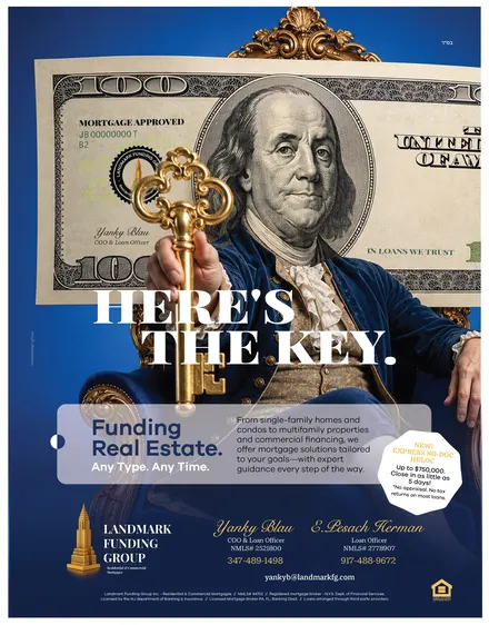 Landmark Funding Group ad: Here's the key, designed by Sharp Design